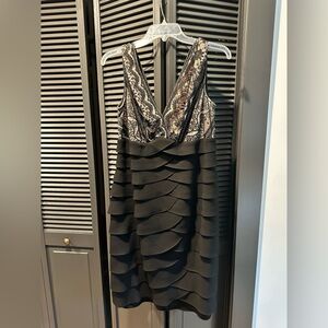 Elegant Black and Lace Dress